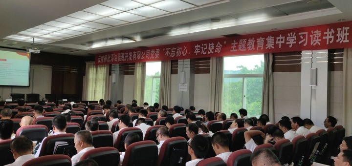 解化清洁能源公司党委举行“不忘初心、、、切记使命”主题教育集中学习念书班