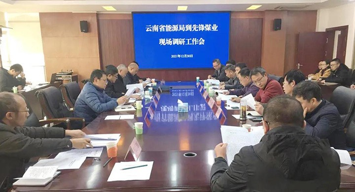 云南省能源局党组成员、副局长张春红一行到先锋煤业公司调研指导
