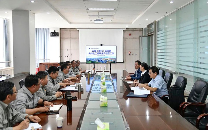 集团党委委员、、财务总监莫晓丹到先锋化工公司调研生产谋划事情