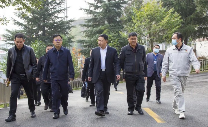 国家矿山安监局云南局党组书记、、、局长蔡建军到云南东源镇雄煤业有限公司调研