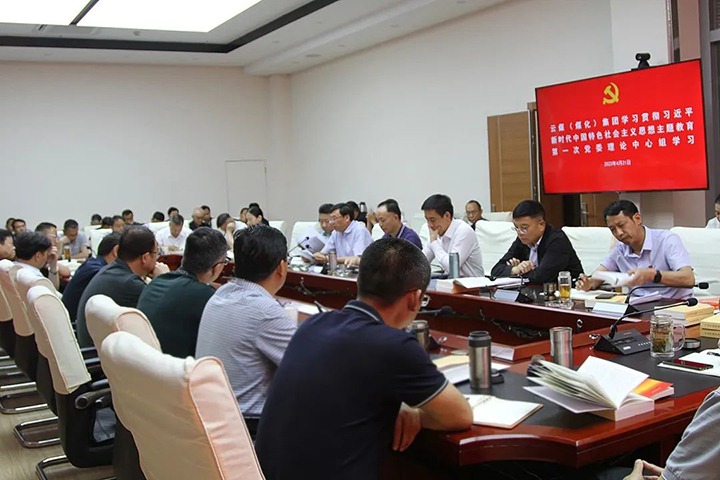 云煤（鸿运国际）集团党委理论学习中心组开展学习贯彻习近平新时代中国特色社会主义头脑主题教育第一次集中学习