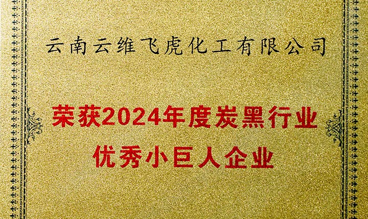 声誉加冕，，未来可期！！云维飞虎公司荣膺“中国炭黑行业优异小巨人”