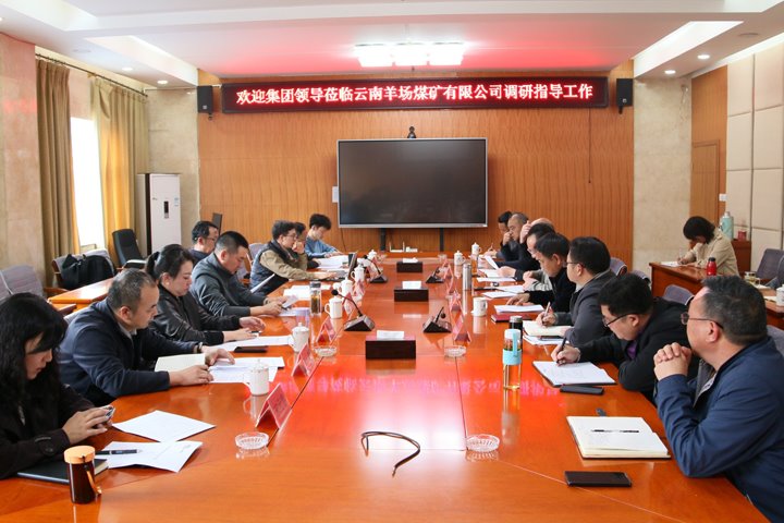 云煤集团党委委员、副总司理缪和星到云南羊场煤矿有限公司调研